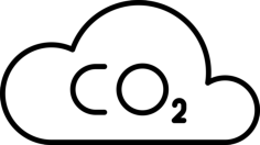 Co2 Cloud Simple Line Art Svg, Free Vectors File